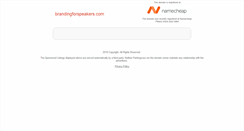 Desktop Screenshot of brandingforspeakers.com